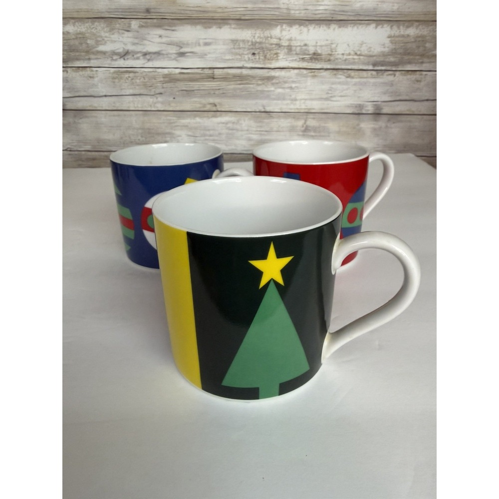 Gene Myer Holiday Coffee Mugs The Museum Of Modern Art New York Set of 3